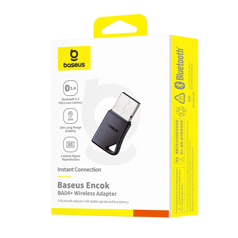 Baseus-Bluetooth-Receiver-Encok-BA04-5.4-Version-20M-Long-Distance-Connection-A10082600121-00-9 BA04+